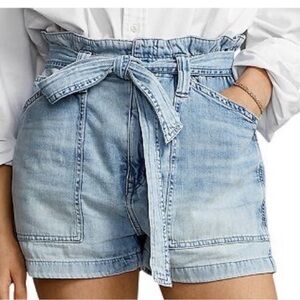 Polo Ralph Lauren 28 Shorts Belted Paperbag Denim Short 100% cotton NWT